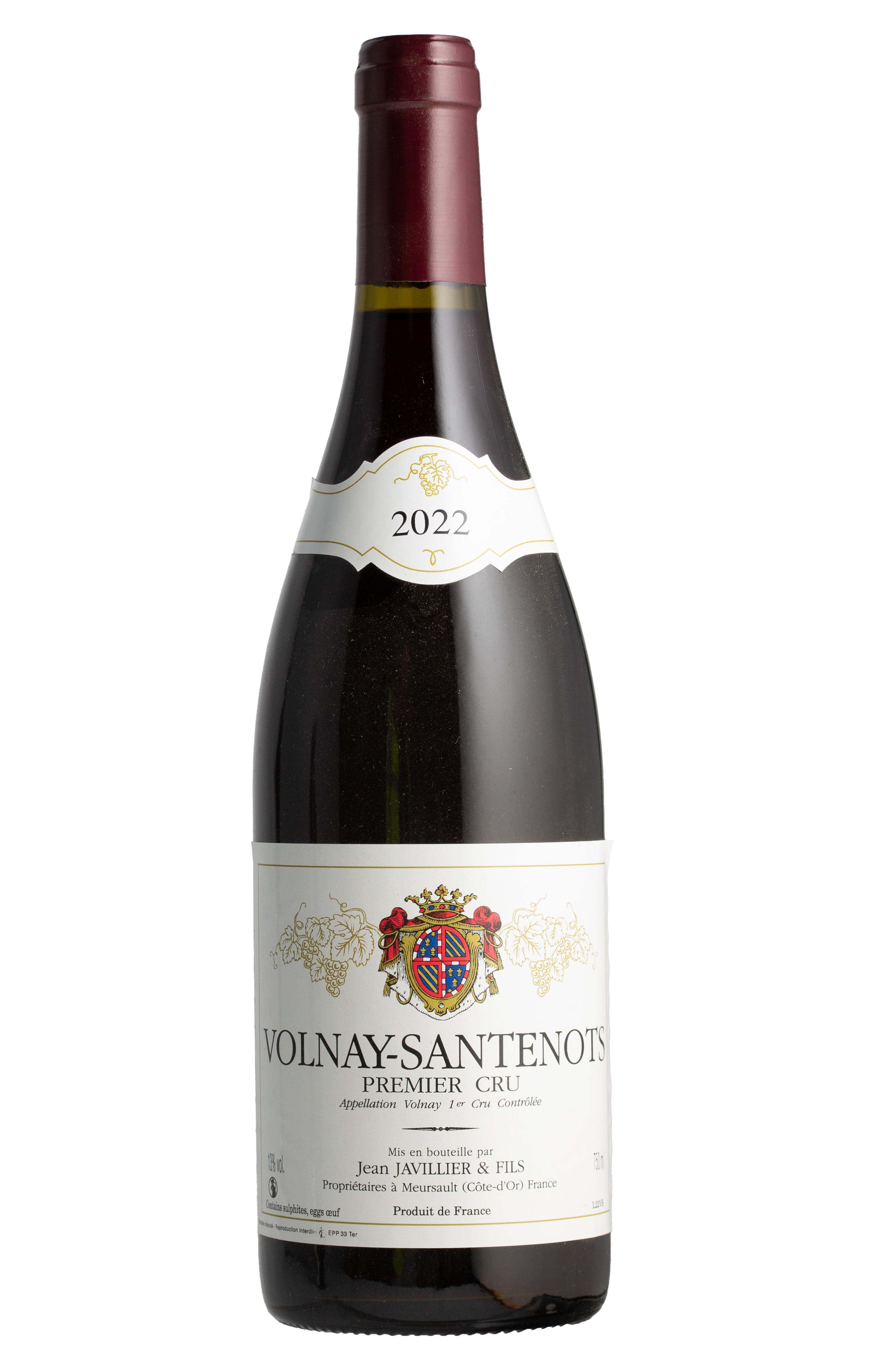 2022 Volnay-Santenots, 1er Cru, Jean Javillier & Fils, Burgundy