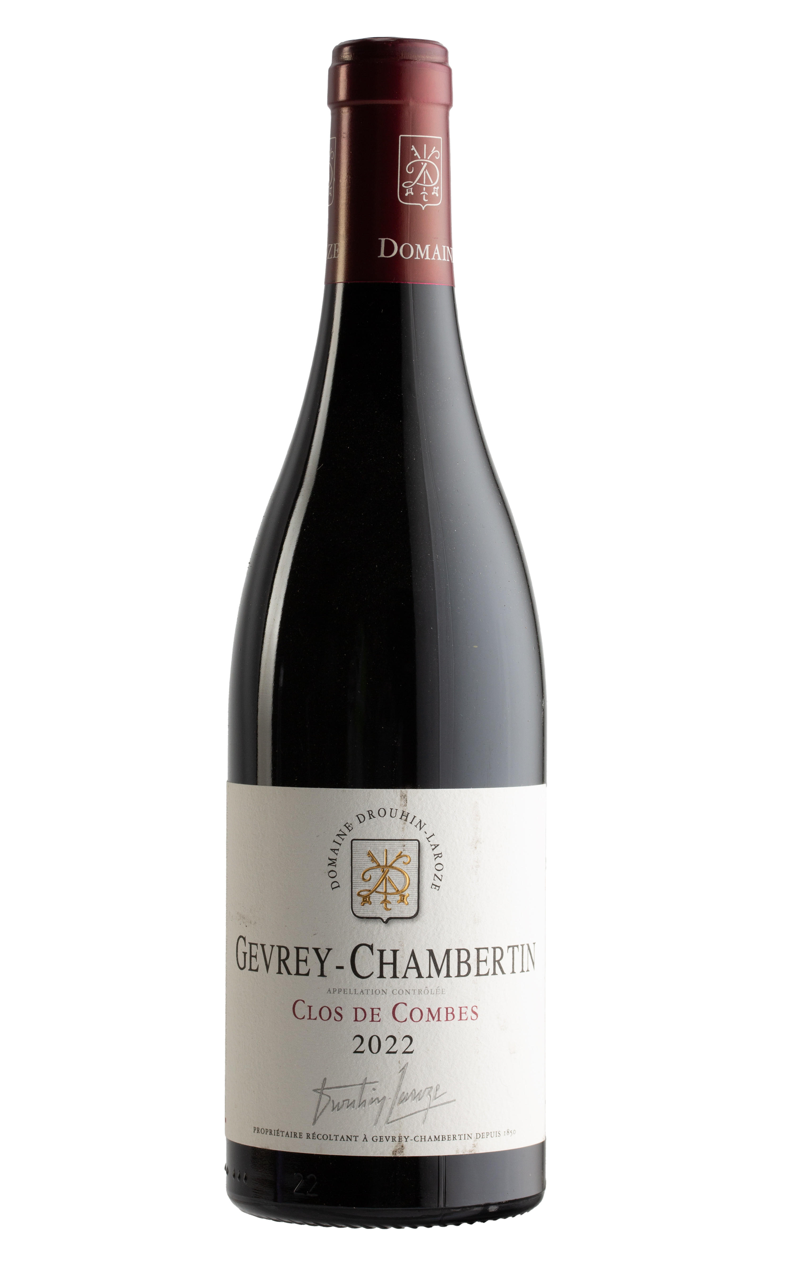 Gevrey-Chambertin, Clos de Combes, Domaine Drouhin-Laroze, Burgundy 2022 bottle