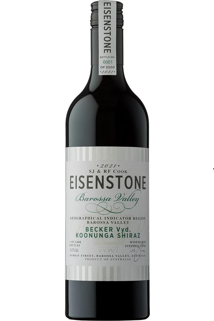 2022 Eisenstone, Becker Vyd Koonunga Shiraz SV907, Barossa Valley, Australia