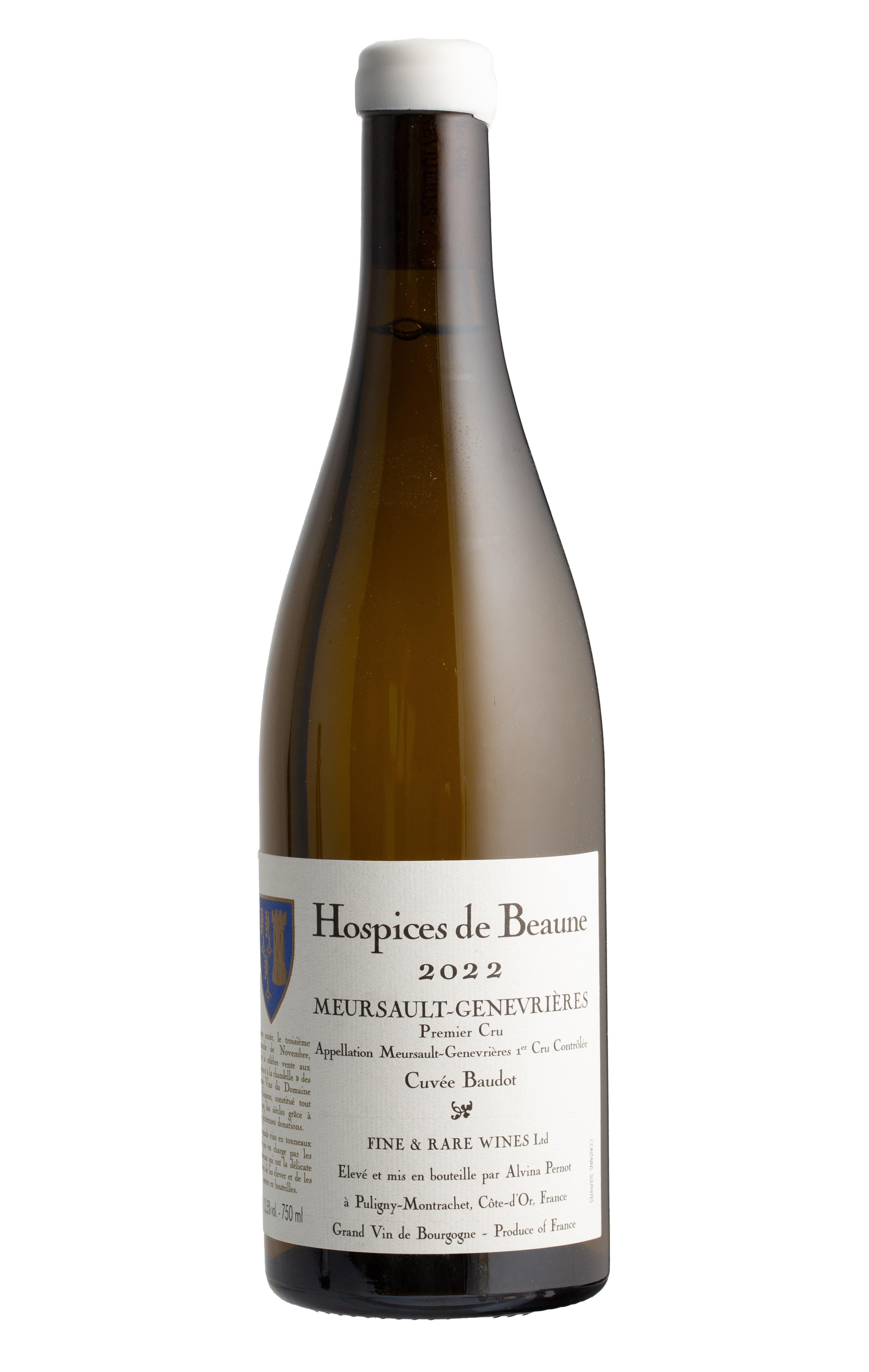 2022 Meursault, Genevrières, Cuvée Baudot, 1er Cru, Alvina Pernot, Hospice de Beaune, Burgundy