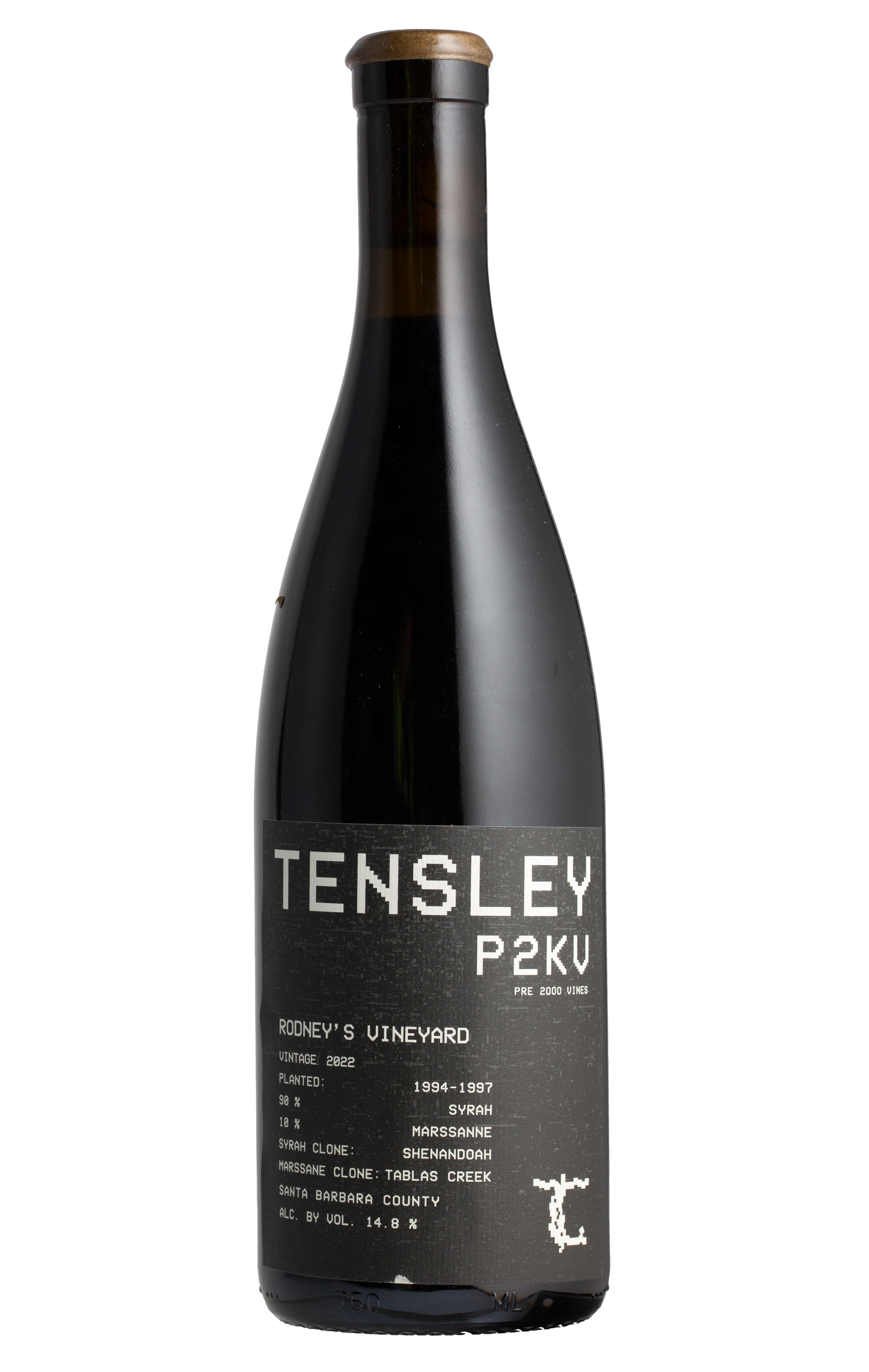 2022 Tensley, P2KV Rodney's Vineyard Syrah, Santa Barbara County, California, USA