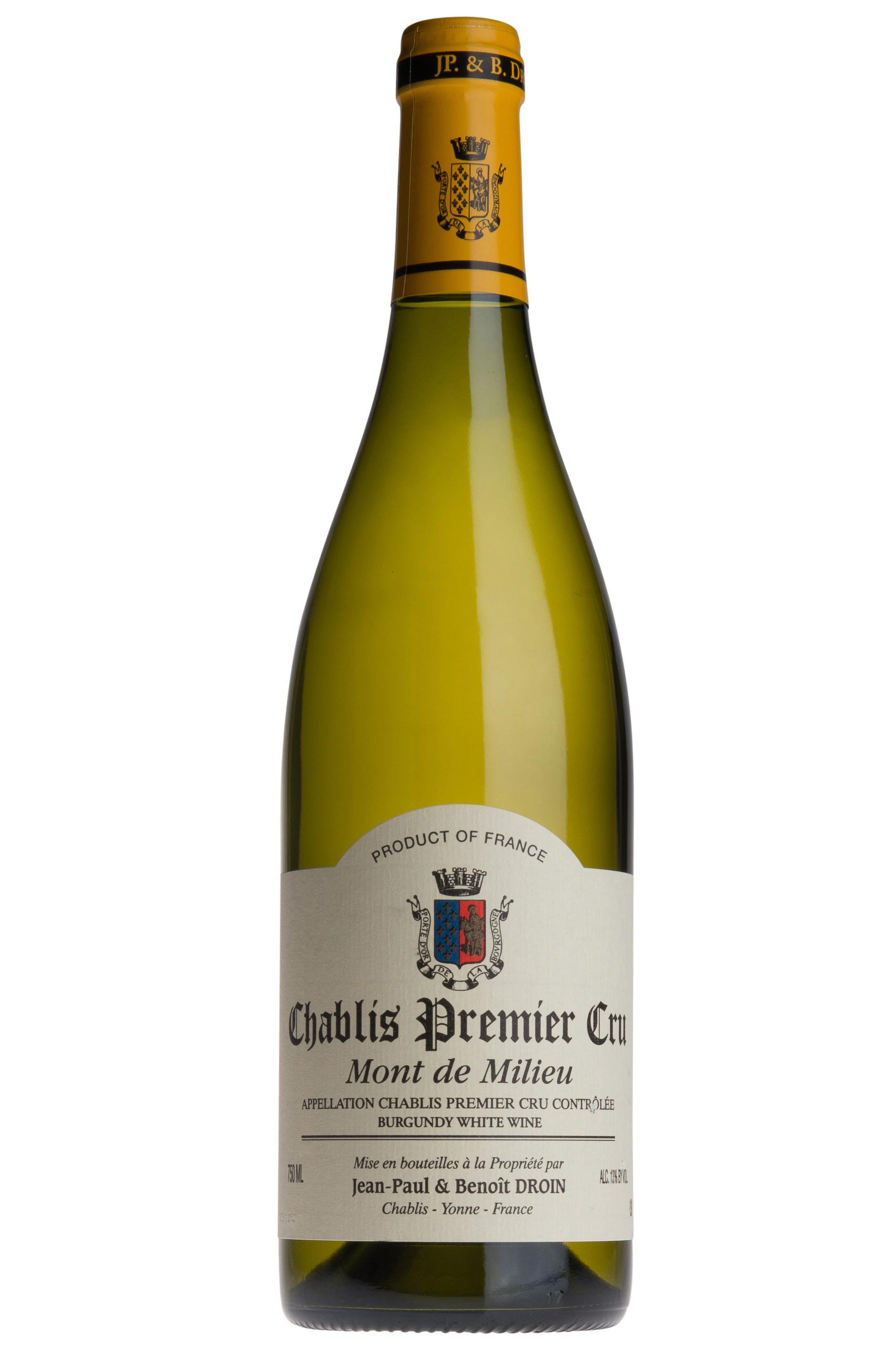 2023 Chablis, Mont de Milieu, 1er Cru, Jean-Paul & Benoît Droin, Burgundy
