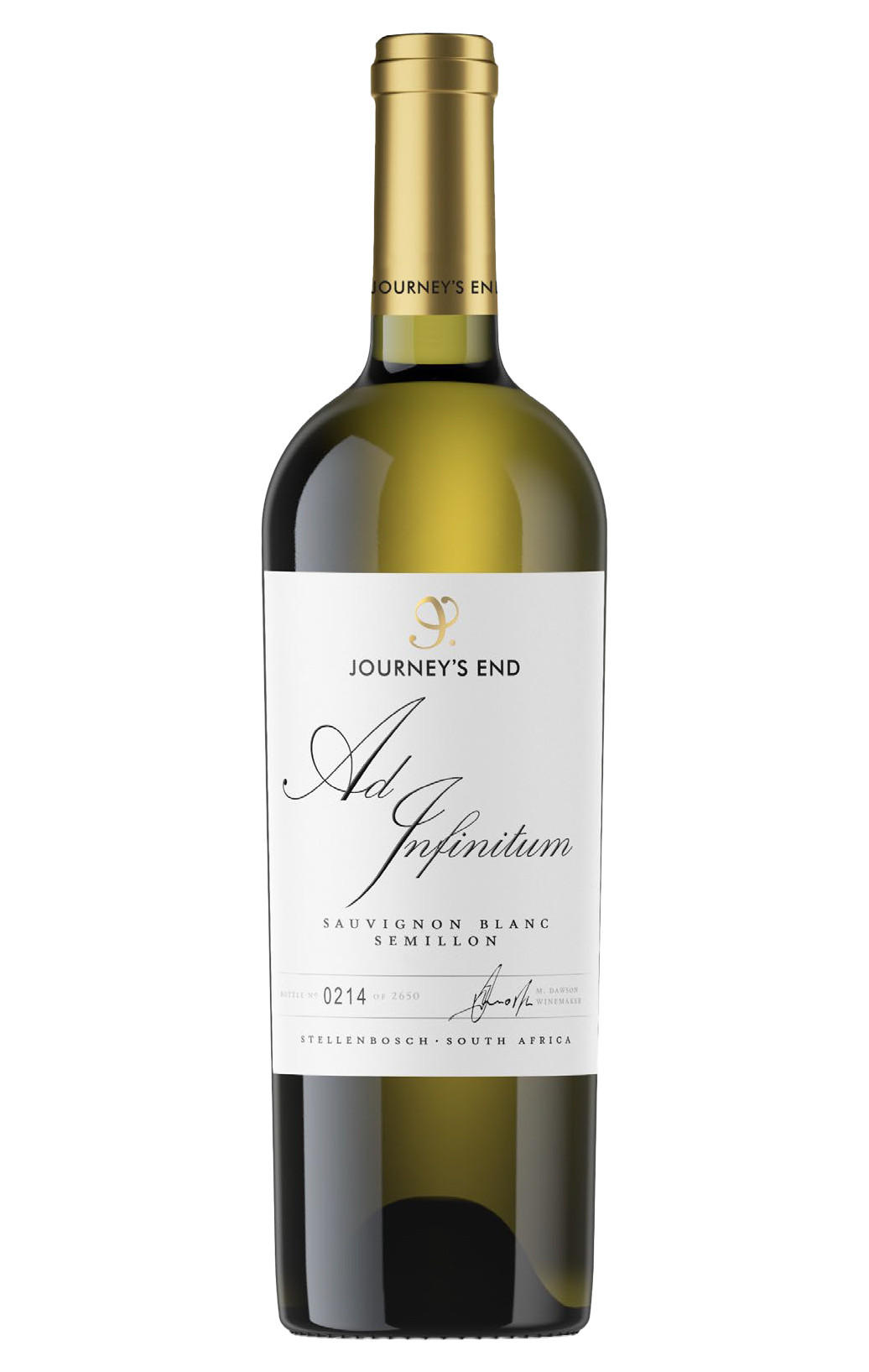 Journey's End, 'Ad Infinitum' Sauvignon Blanc - Semillon, Stellenbosch, South Africa 2023 bottle