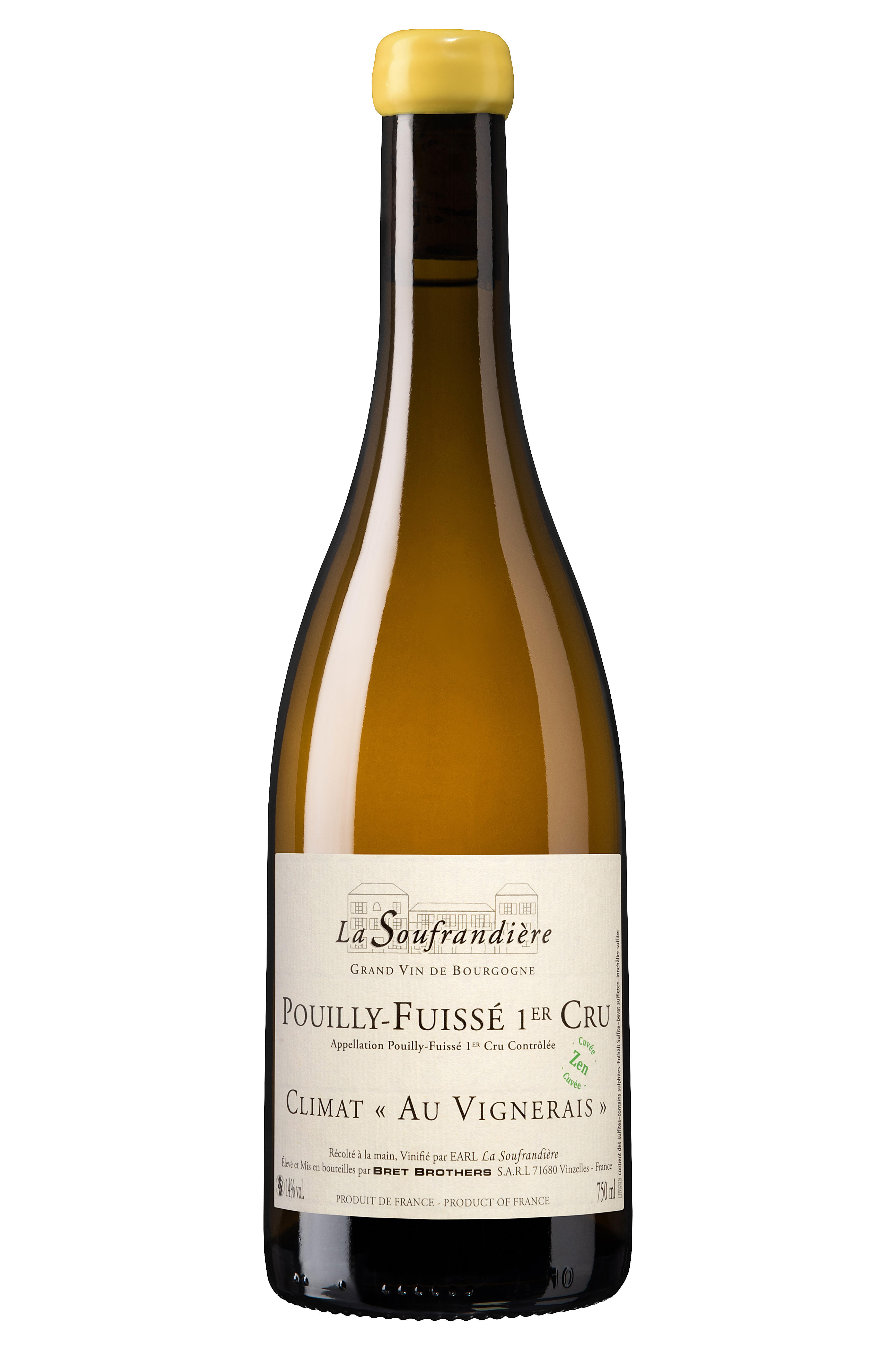 2023 Pouilly-Fuissé, Climat Au Vignerais, ZEN, 1er Cru, La Soufrandière, Bret Brothers, Burgundy
