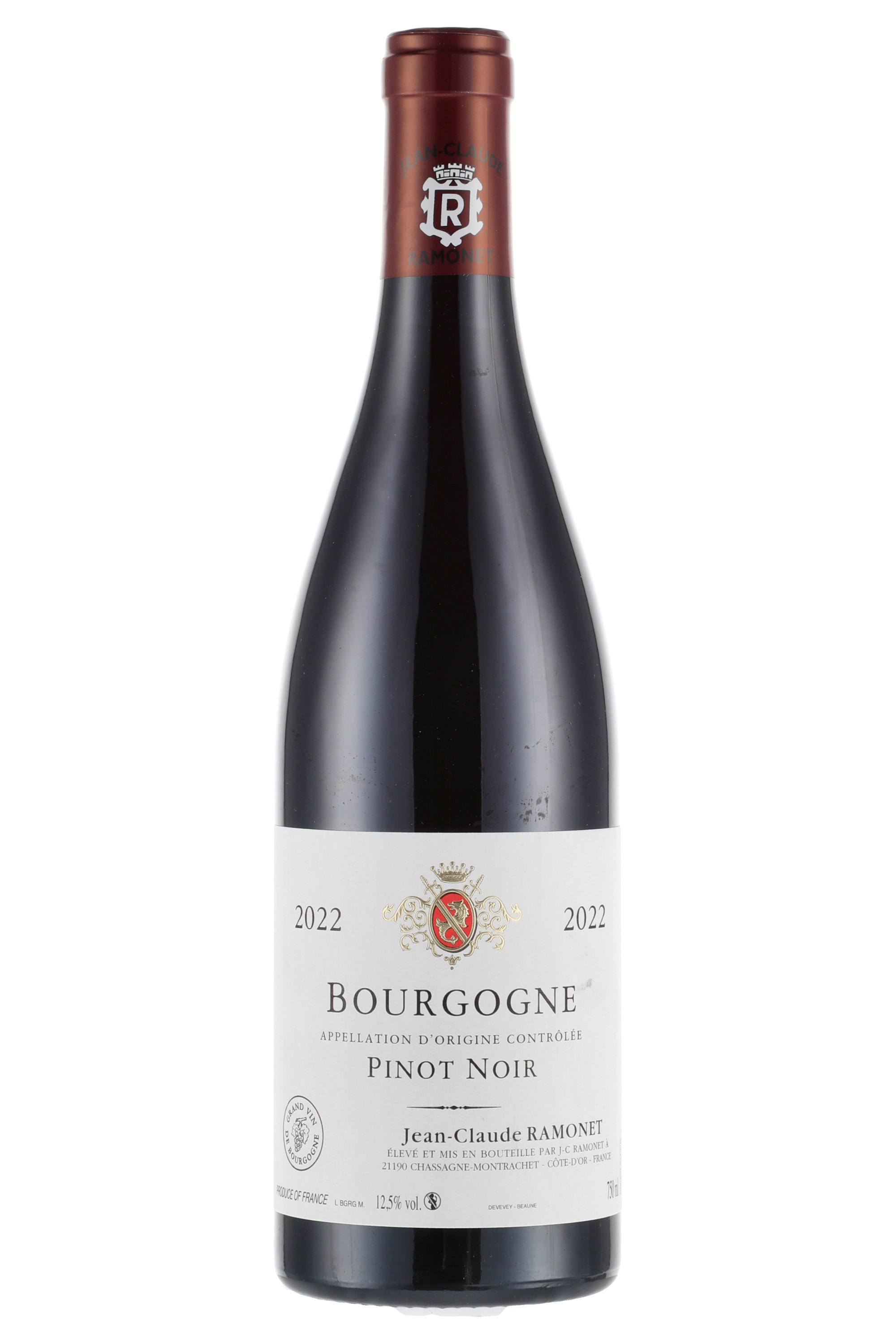 Bourgogne Rouge, Jean-Claude Ramonet 2023 bottle