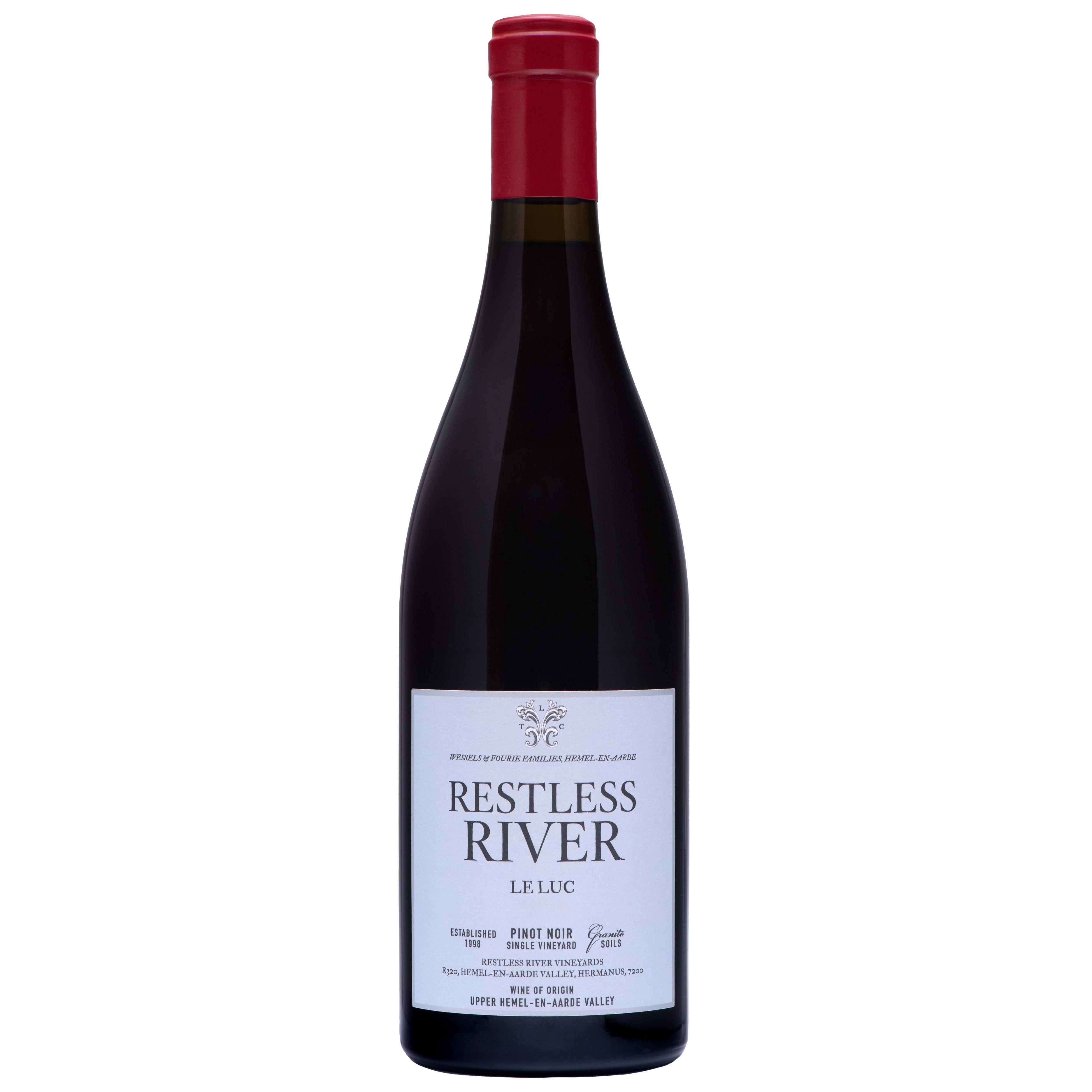 Restless River, Le Luc, Single Vineyard Pinot Noir, Hemel-en-Aarde Valley, South Africa 2023 bottle