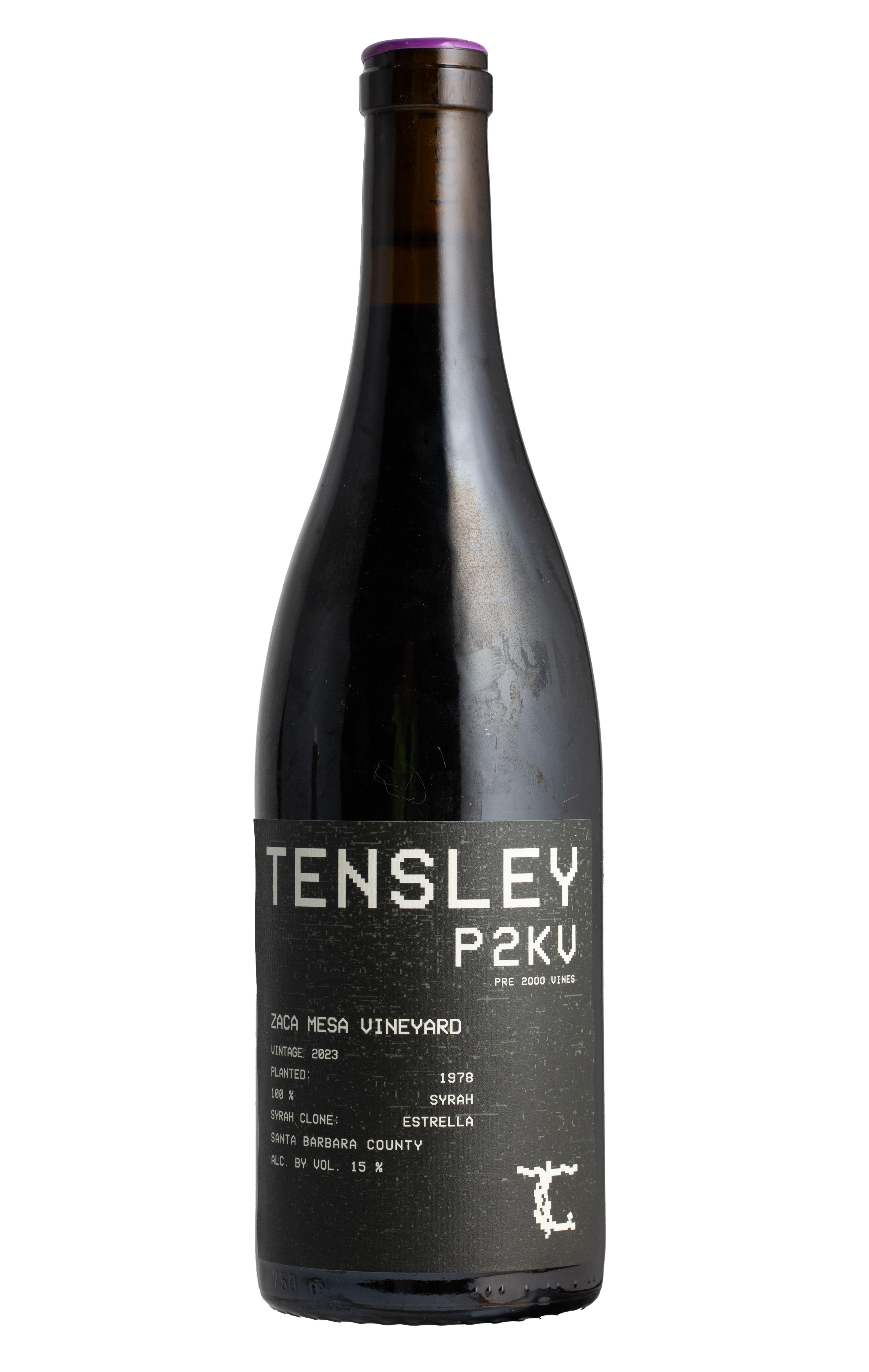 2023 Tensley, P2KV Zaca Mesa Vineyard Syrah, Santa Barbara County, California, USA