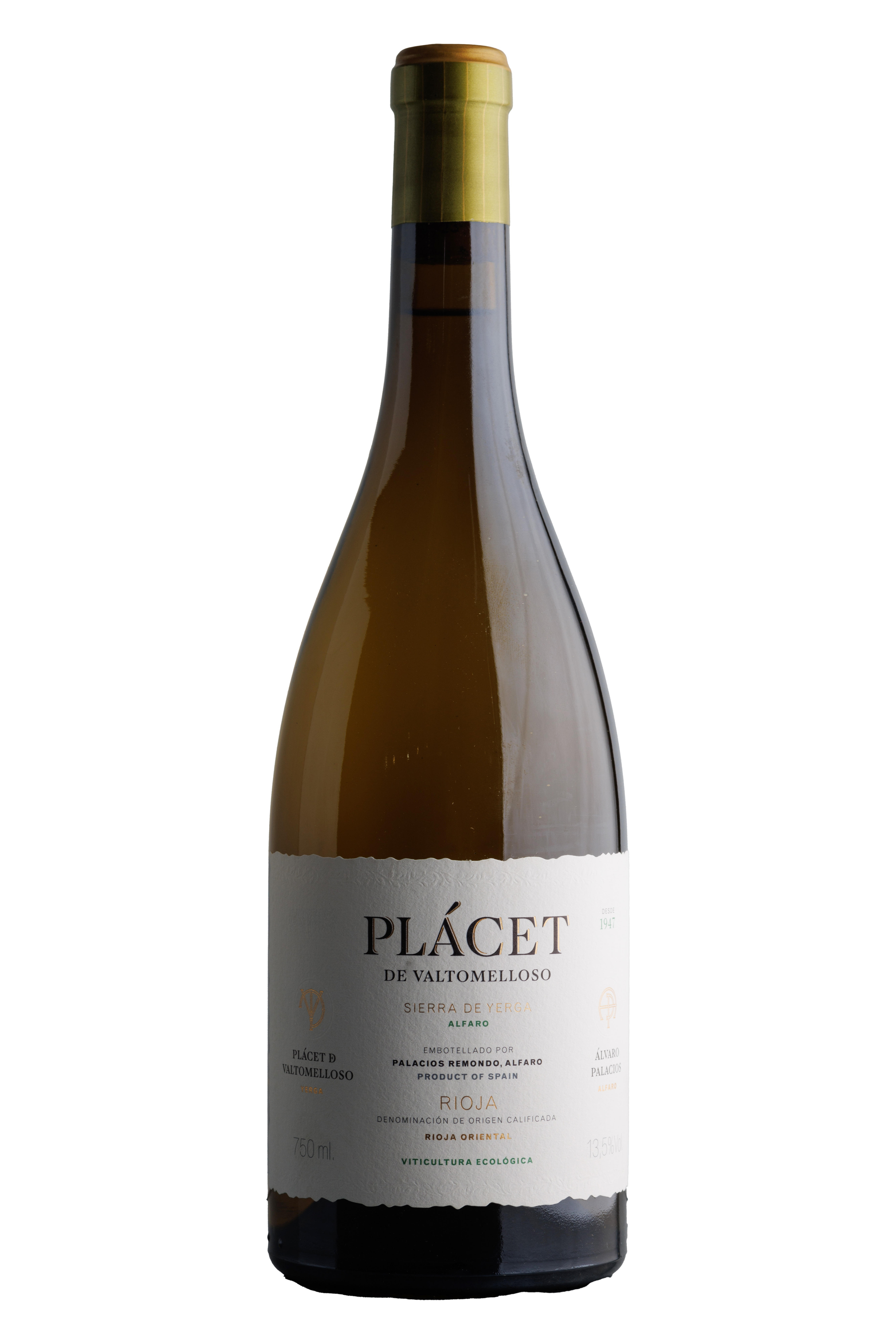 Plácet, Valtomelloso, Palacios Remondo, Rioja, Spain 2024 bottle