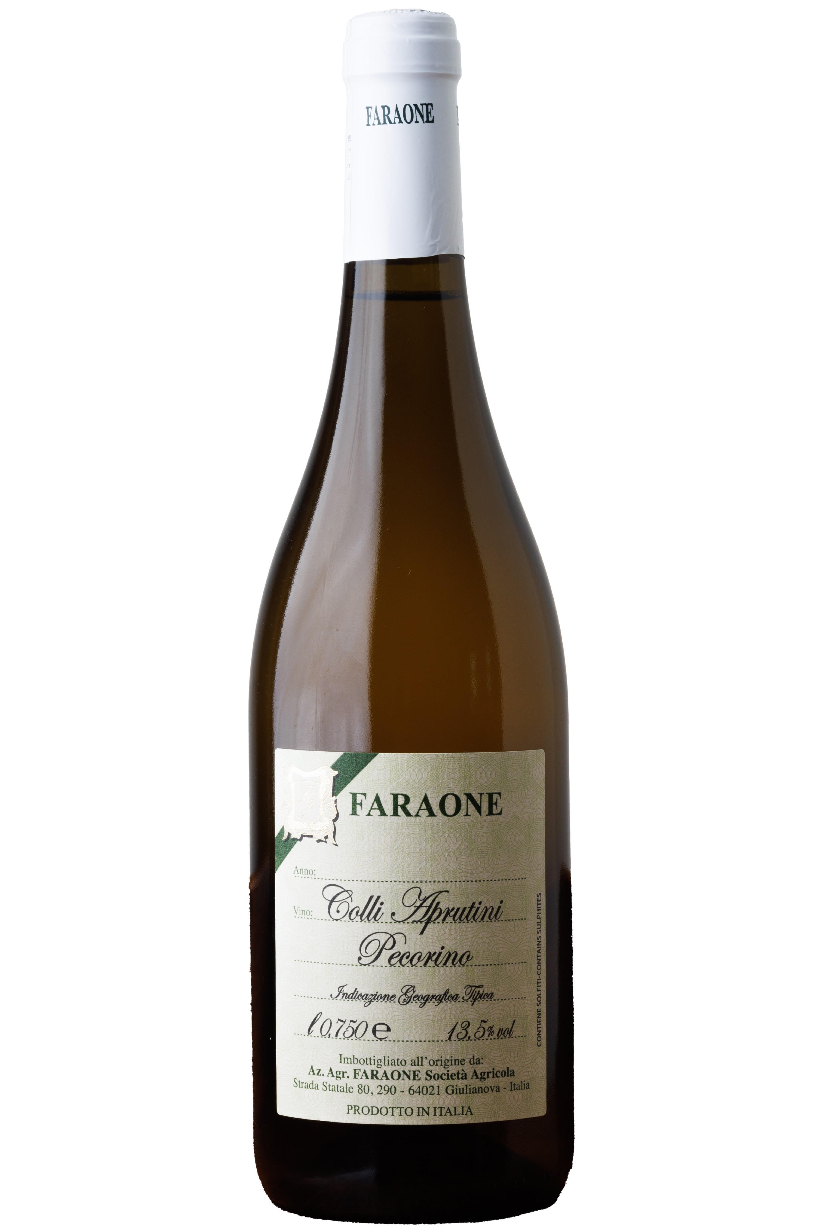 Pecorino dei Colli Aprutini, Collepietro, Faraone, Abruzzo, Italy 2024 bottle