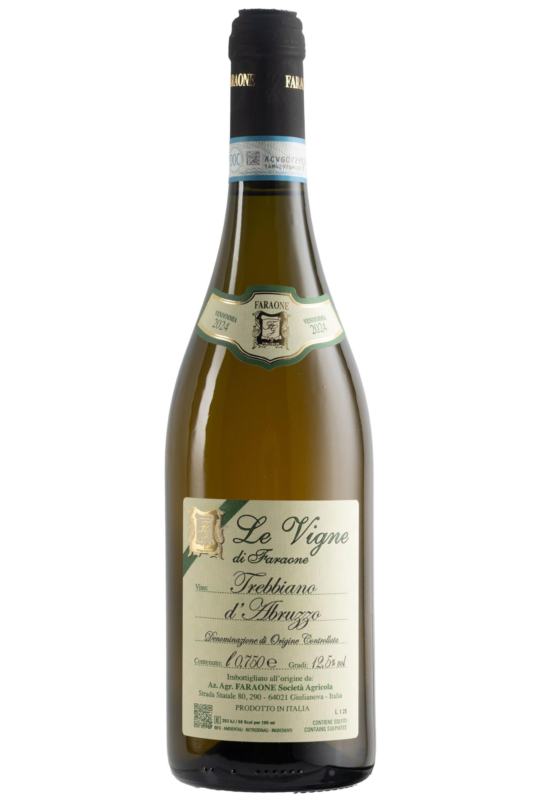 Trebbiano d'Abruzzo, Le Vigne, Faraone, Abruzzo, Italy 2024 bottle