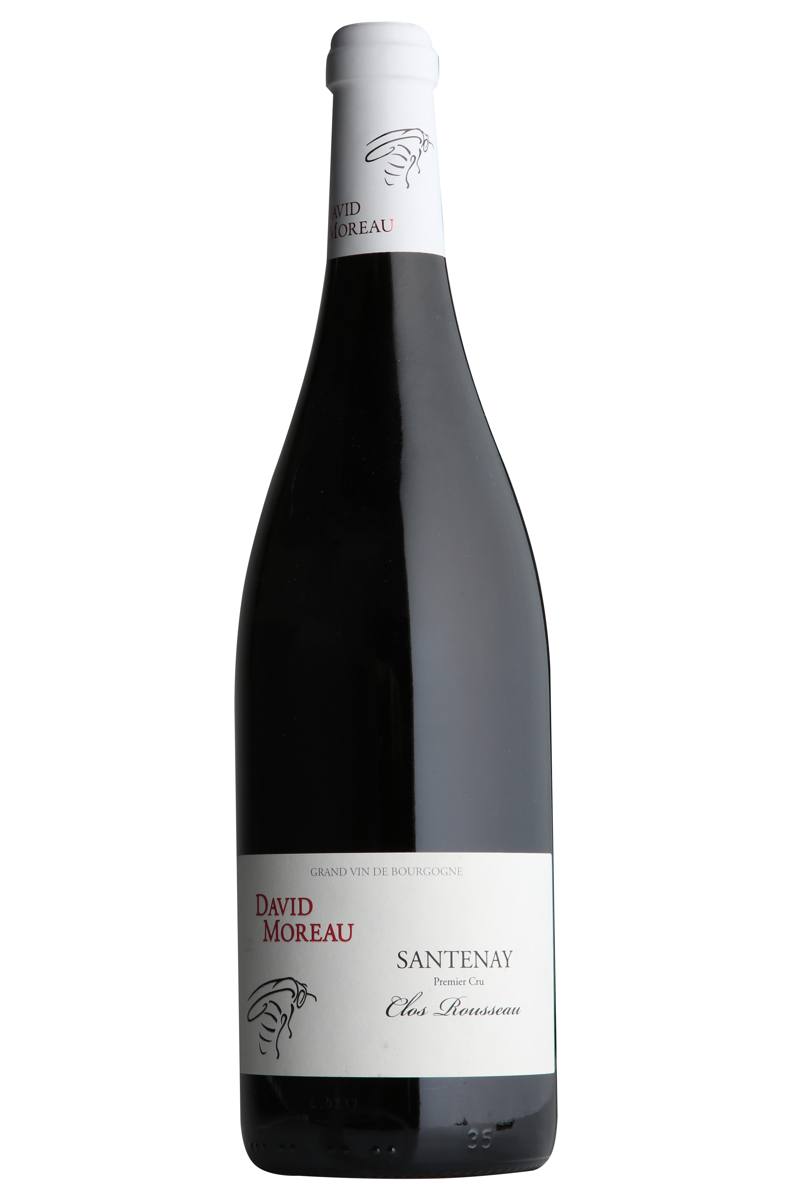 Santenay, Clos Rousseau, 1er Cru, David Moreau, Burgundy 2024 bottle