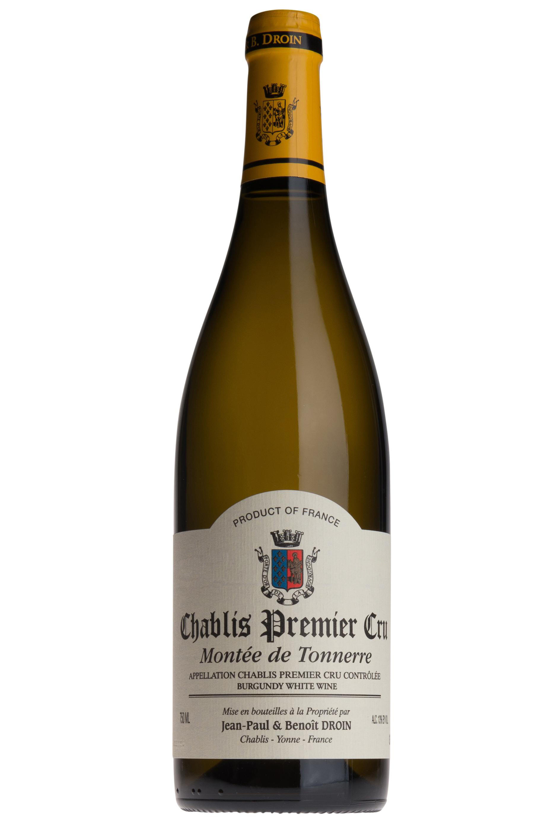 Chablis, Montée de Tonnerre, 1er Cru, Jean-Paul & Benoît Droin, Burgundy 2024 bottle