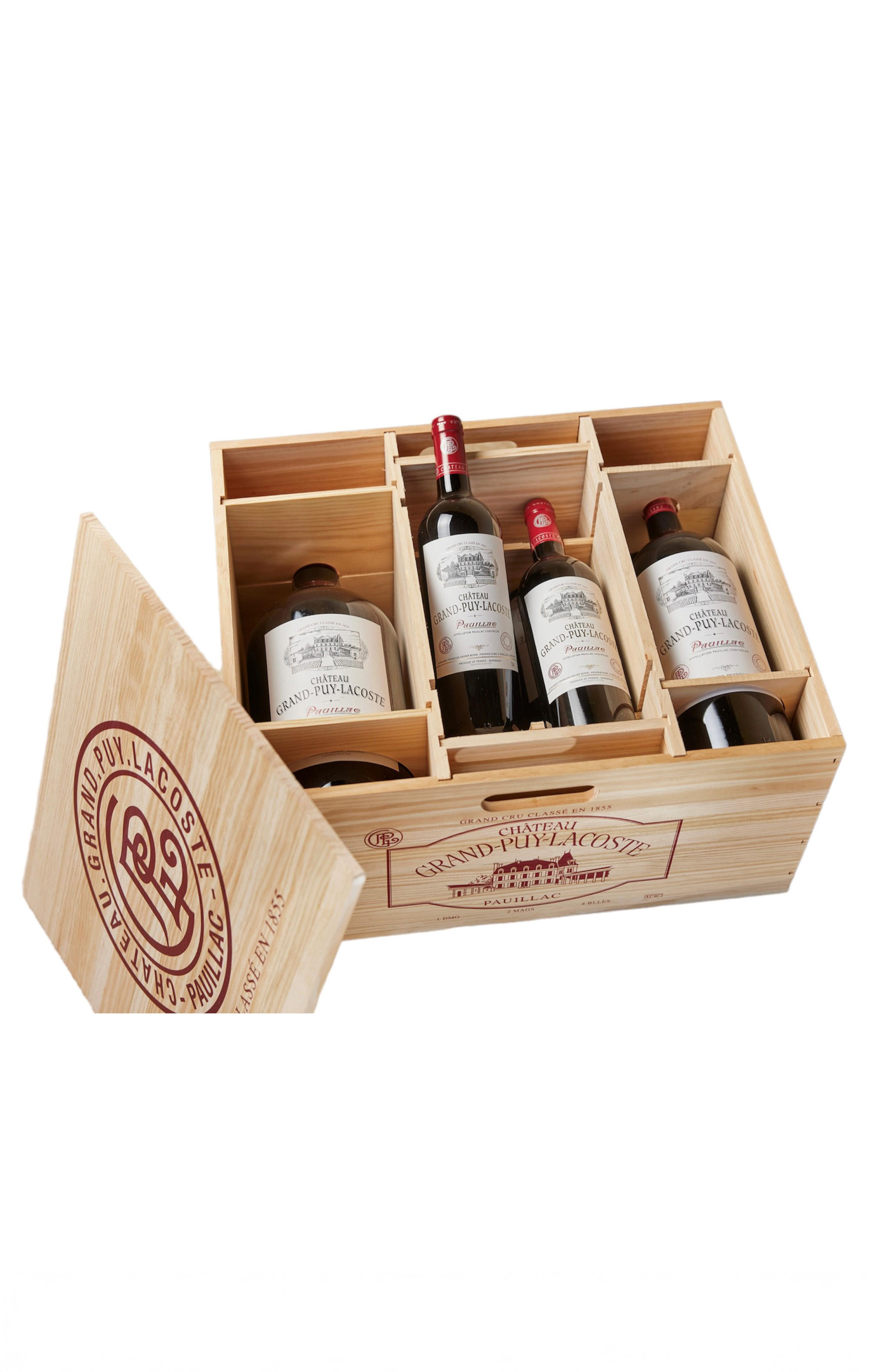 2024 Château Grand-Puy-Lacoste, Multiformat Case (4x75cl, 2x150cl, 1x300cl)