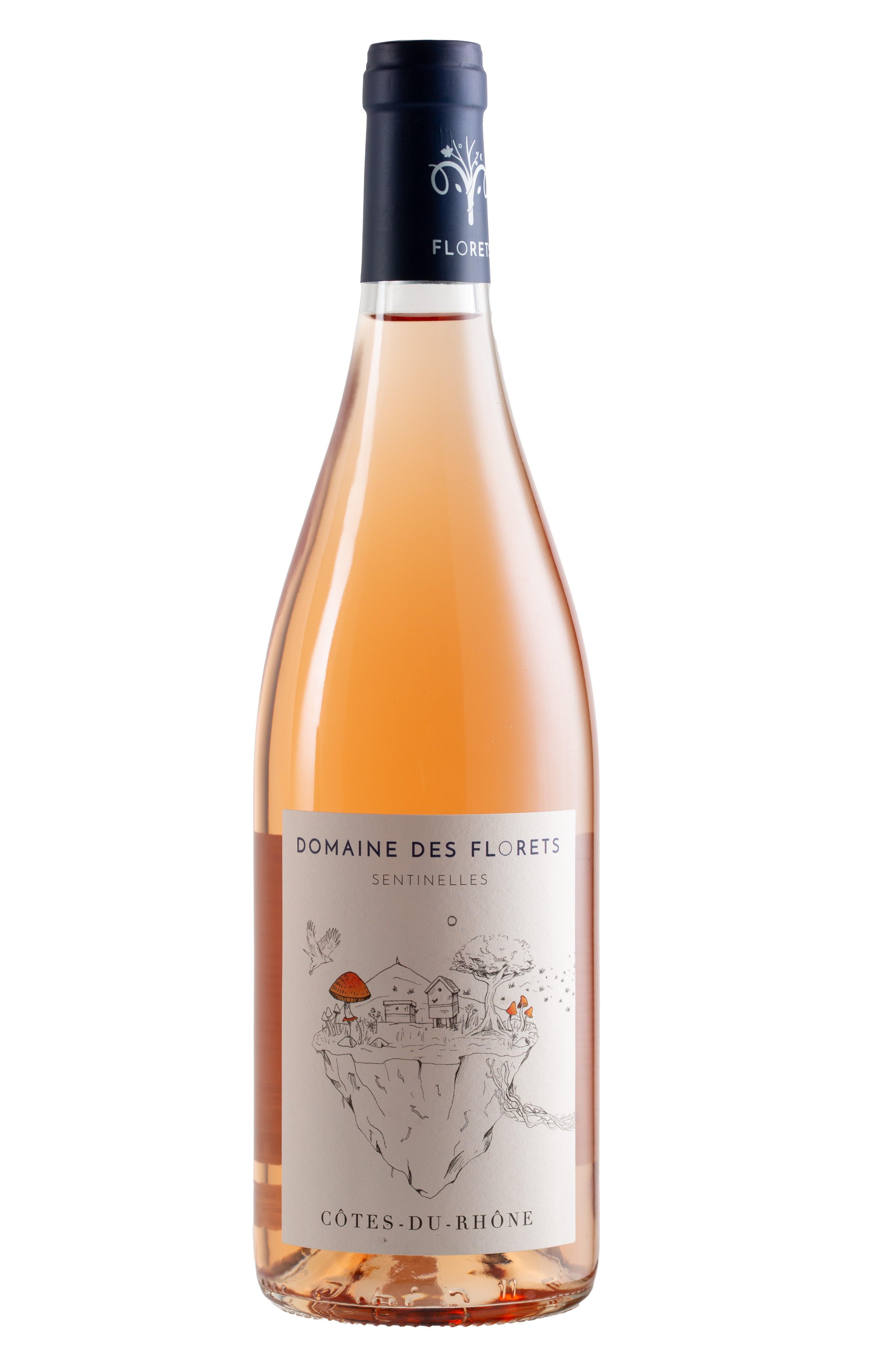 Côtes du Rhône, Sentinelles Rosé, Domaine des Florets 2024 bottle