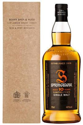 Springbank 10-year-old, Single Malt Scotch Whisky, 46% Gift Boxed