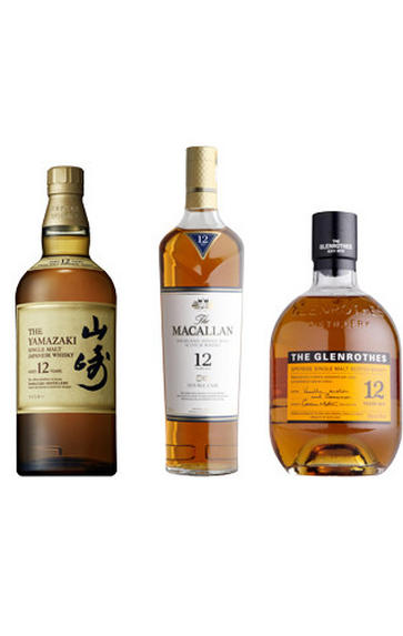 Macallan, Suntory & Glenrothes, 12-Year-Old, 3-Bottle Mixed Trio