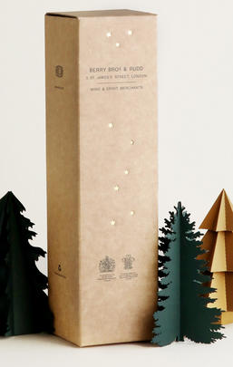 Christmas Edition 1 Bottle Gift Box (Brown)